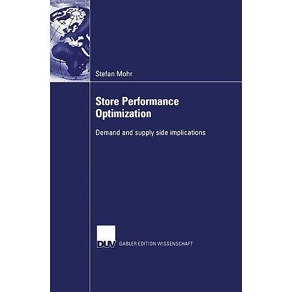 Store Performance Optimization / Gabler Edition Wissenschaft, Stefan Mohr