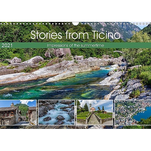 Stories from Ticino (Wall Calendar 2021 DIN A3 Landscape), Ursula Di Chito