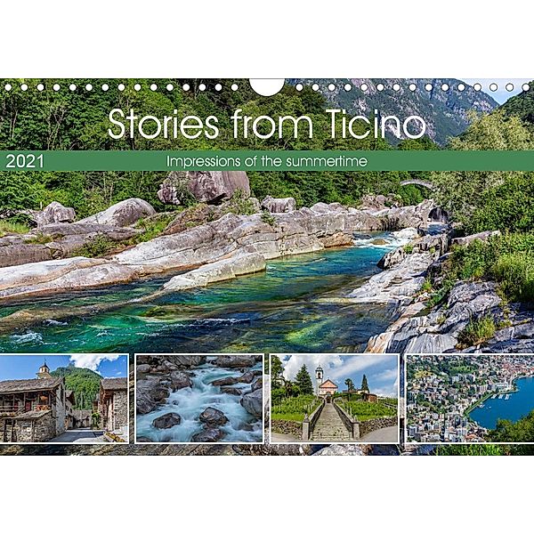Stories from Ticino (Wall Calendar 2021 DIN A4 Landscape), Ursula Di Chito