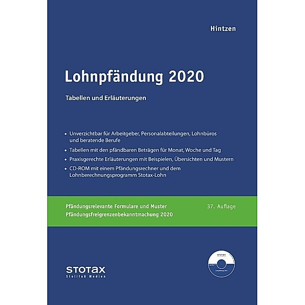STOTAX / Lohnpfändung 2020, m. CD-ROM