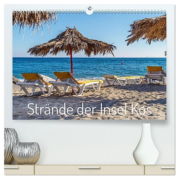 Strände der Insel Kos (hochwertiger Premium Wandkalender 2024 DIN A2 quer), Kunstdruck in Hochglanz, Stefan O. Schüller und Elke Schüller