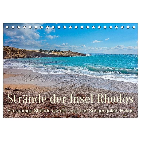 Strände der Insel Rhodos (Tischkalender 2025 DIN A5 quer), CALVENDO Monatskalender, Calvendo, Stefan O. Schüller und Elke Schüller