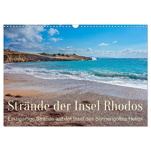 Strände der Insel Rhodos (Wandkalender 2024 DIN A3 quer), CALVENDO Monatskalender, Stefan O. Schüller und Elke Schüller
