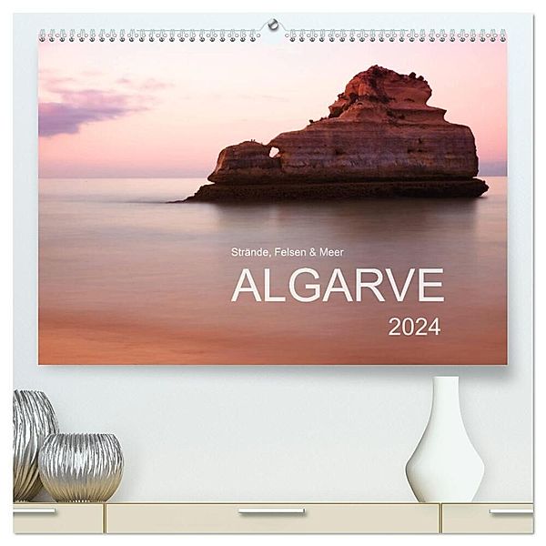 Strände, Felsen und Meer - ALGARVE 2024 (hochwertiger Premium Wandkalender 2024 DIN A2 quer), Kunstdruck in Hochglanz, Lucyna Koch
