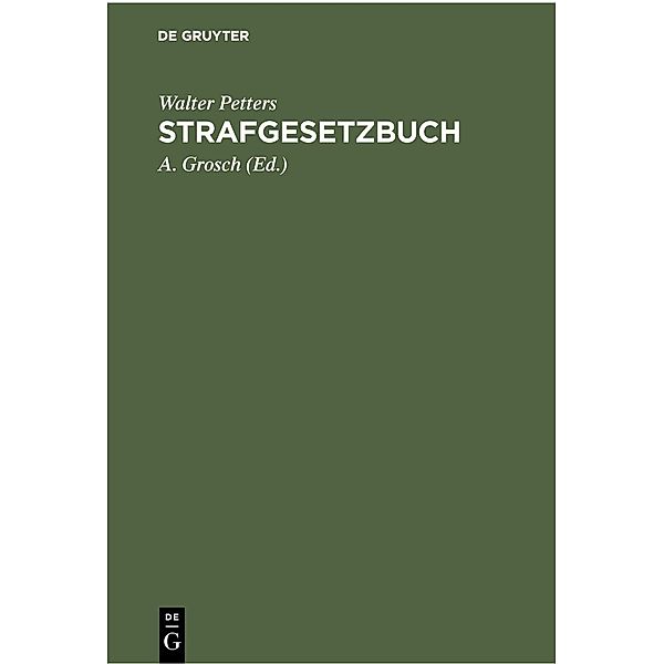 Strafgesetzbuch, Walter Petters