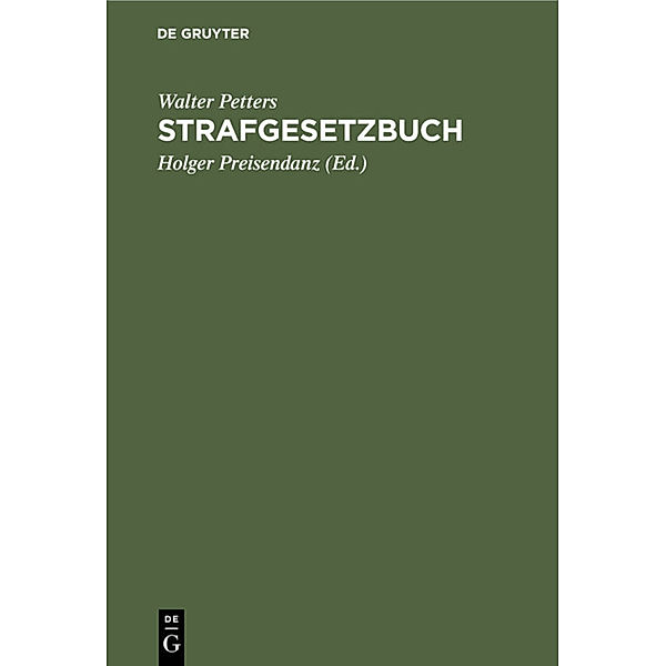 Strafgesetzbuch, Walter Petters