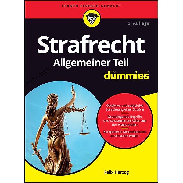 Strafrecht Allgemeiner Teil für Dummies, Felix Herzog