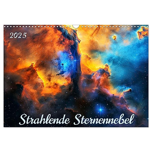 Strahlende Sternennebel (Wandkalender 2025 DIN A3 quer), CALVENDO Monatskalender, Calvendo, Marie-Ange PAGNON