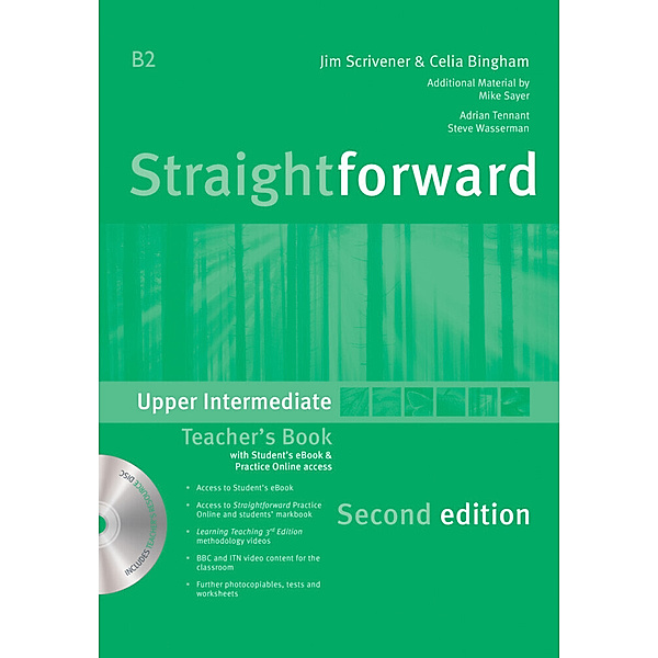 Straightforward, Upper-Intermediate (Second Edition) / Teacher's Book with Student's ebook & Practice Online Access, w. DVD-ROM, Jim Scrivener, Celia Bingham, Mike Sayer, Adrian Tennant, Steve Wasserman