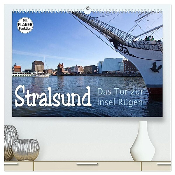 Stralsund. Das Tor zur Insel Rügen (hochwertiger Premium Wandkalender 2024 DIN A2 quer), Kunstdruck in Hochglanz, Paul Michalzik