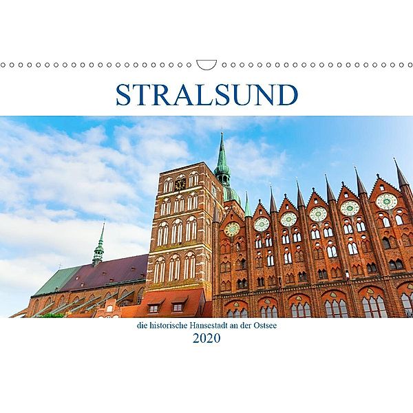 Stralsund - die historische Hansestadt an der Ostsee (Wandkalender 2020 DIN A3 quer), Christian Müller