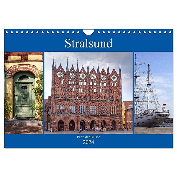 Stralsund - Perle der Ostsee (Wandkalender 2024 DIN A4 quer), CALVENDO Monatskalender, Thomas Becker