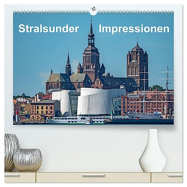 Stralsunder Impressionen (hochwertiger Premium Wandkalender 2024 DIN A2 quer), Kunstdruck in Hochglanz, Thomas Seethaler