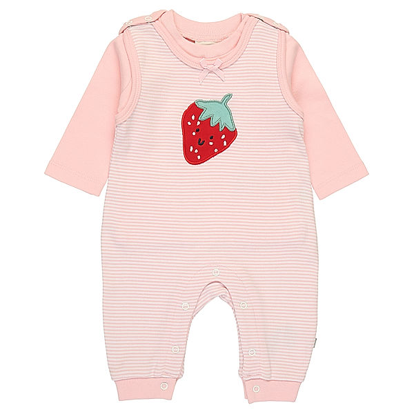 Jacky Strampler CHERRYBERRY mit Langarmshirt in rosa