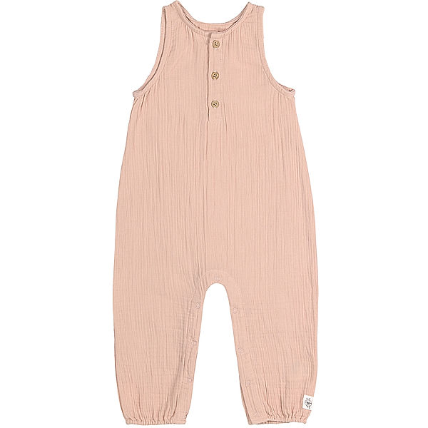 LÄSSIG Strampler COZY MUSLIN ohne Fuss in powder pink