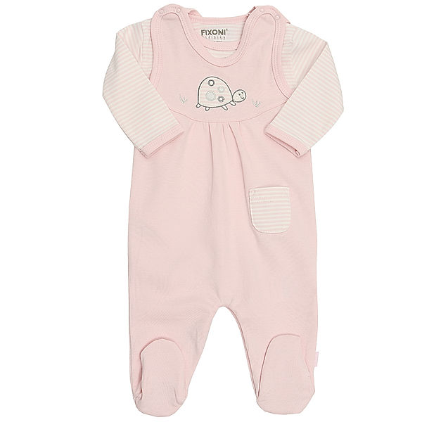 FIXONI® Strampler mit Body TURTLE in rosa