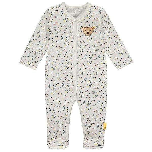 Steiff Strampler SWEET HEART BABY BLOSSOM mit Fuß in cloud dancer