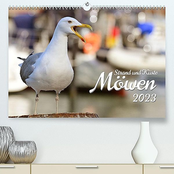 Strand und Küste - Möwen (Premium, hochwertiger DIN A2 Wandkalender 2023, Kunstdruck in Hochglanz), Michael Reinke