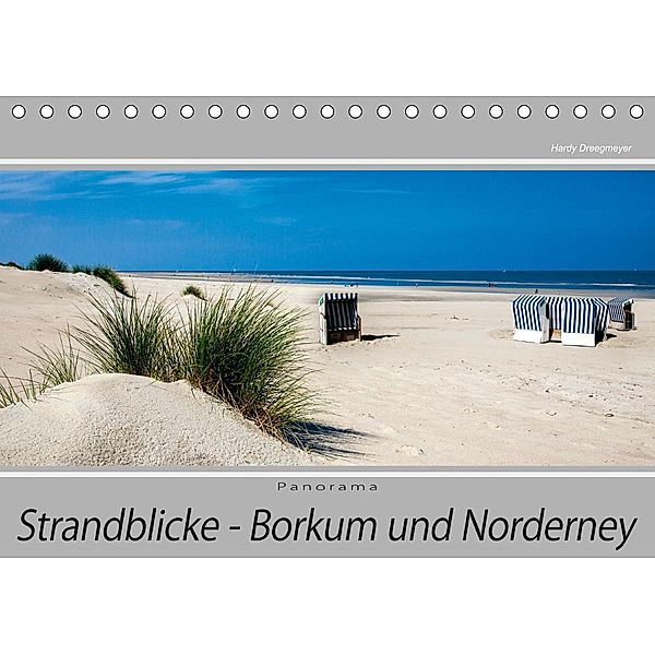 Strandblicke Borkum und Norderney (Tischkalender 2020 DIN A5 quer), Hardy Dreegmeyer