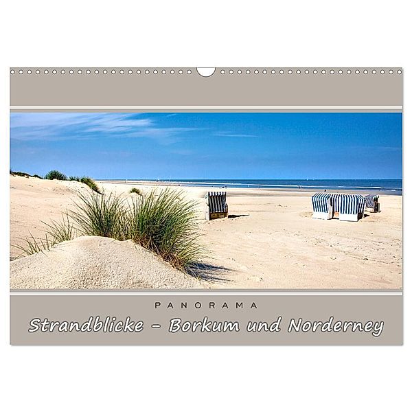 Strandblicke Borkum und Norderney (Wandkalender 2025 DIN A3 quer), CALVENDO Monatskalender, Calvendo, A. Dreegmeyer