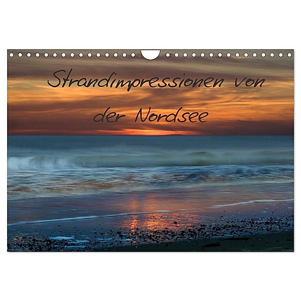 Strandimpressionen von der Nordsee (Wandkalender 2024 DIN A4 quer), CALVENDO Monatskalender, Heidi Brausch