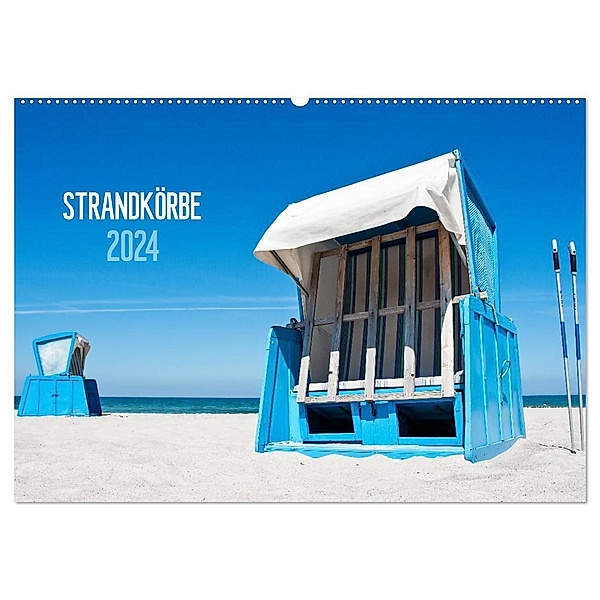Strandkörbe 2024 (Wandkalender 2024 DIN A2 quer), CALVENDO Monatskalender, Ralph Kerpa