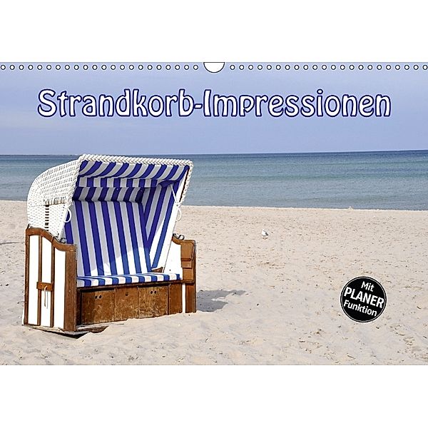 Strandkorb-Impressionen (Wandkalender 2018 DIN A3 quer) Dieser erfolgreiche Kalender wurde dieses Jahr mit gleichen Bild, GUGIGEI