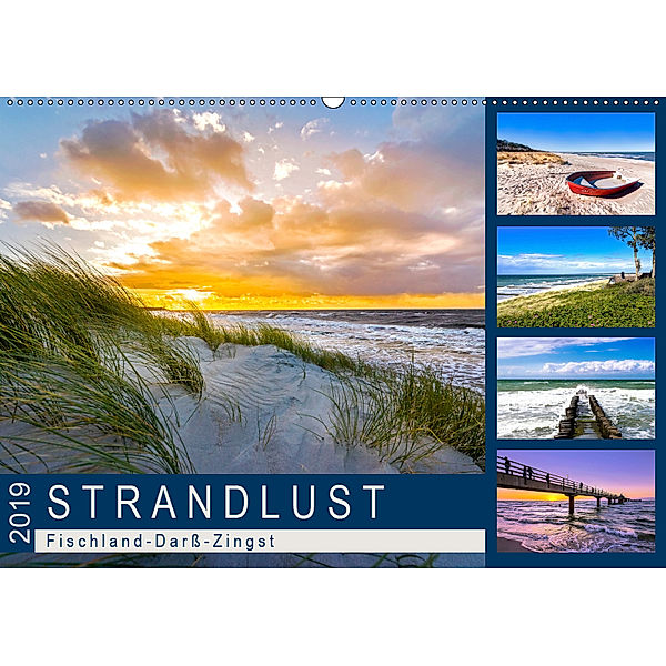 STRANDLUST: Fischland-Darss-Zingst (Wandkalender 2019 DIN A2 quer), Andrea Dreegmeyer