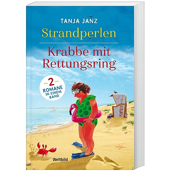 Strandperlen / Krabbe mit Rettungsring, Tanja Janz