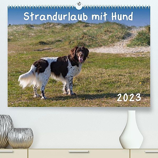 Strandurlaub mit Hund (Premium, hochwertiger DIN A2 Wandkalender 2023, Kunstdruck in Hochglanz), Heidi Bollich