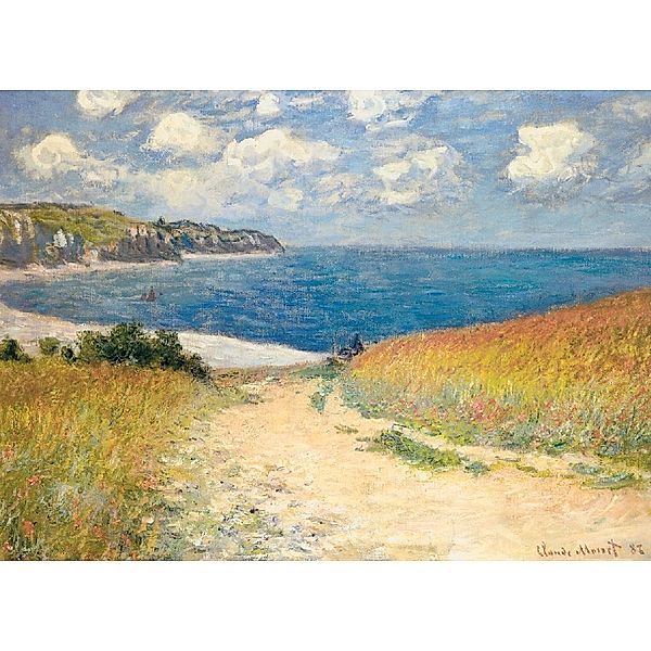 Eurographics Strandweg zwischen Weizenfeldern von Claude Monet (Puzzle), Claude Monet