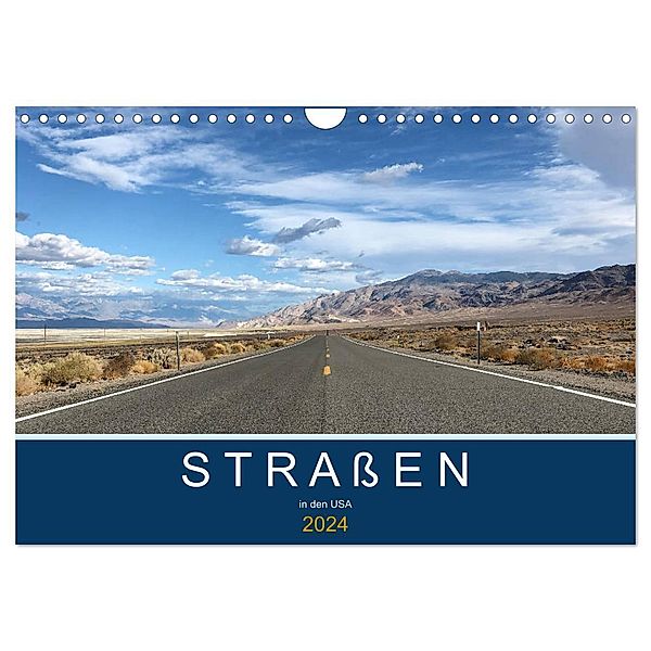 Straßen in den USA (Wandkalender 2024 DIN A4 quer), CALVENDO Monatskalender, Robert Styppa