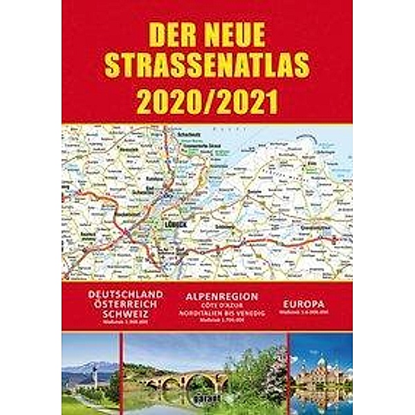 Straßenatlas 2020/2021 für Deutschland und Europa