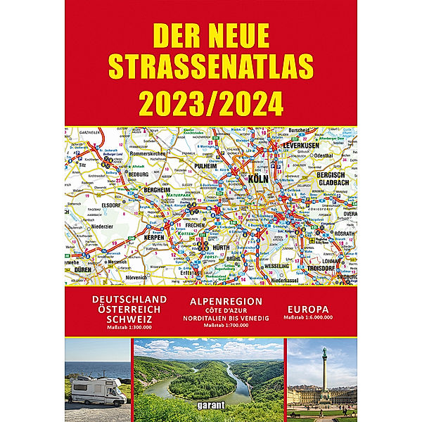 Straßenatlas 2023/2024 für Deutschland und Europa