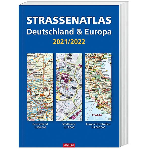 Straßenatlas Deutschland & Europa 2021/2022