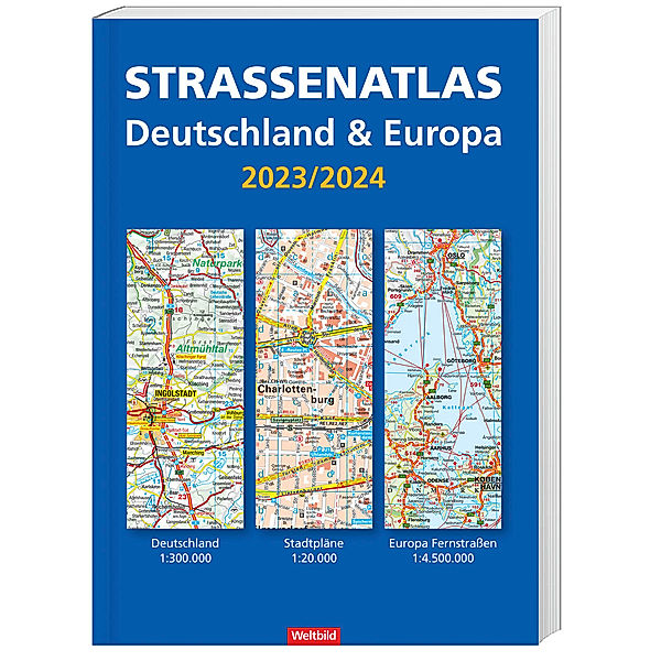 Straßenatlas Deutschland & Europa 2023/2024