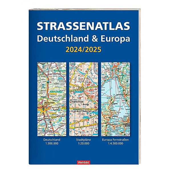 Straßenatlas Deutschland & Europa 2024/2025