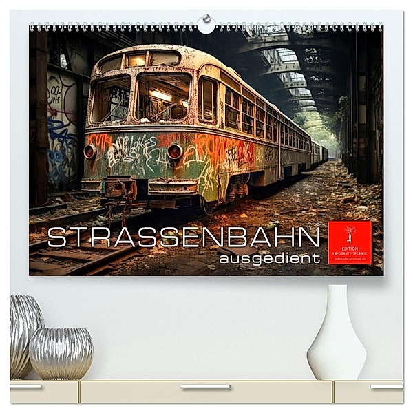 Strassenbahn ausgedient (hochwertiger Premium Wandkalender 2024 DIN A2 quer), Kunstdruck in Hochglanz, Peter Roder