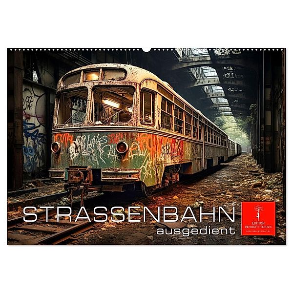 Straßenbahn ausgedient (Wandkalender 2024 DIN A2 quer), CALVENDO Monatskalender, Peter Roder