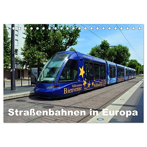 Straßenbahnen in Europa (Tischkalender 2024 DIN A5 quer), CALVENDO Monatskalender, Wolfgang Gerstner