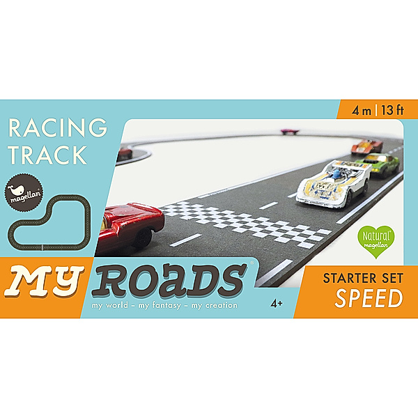 Magellan Verlag Straßenbau-Set MyRoards RACING TRACK STARTER SET SPEED 20-teilig