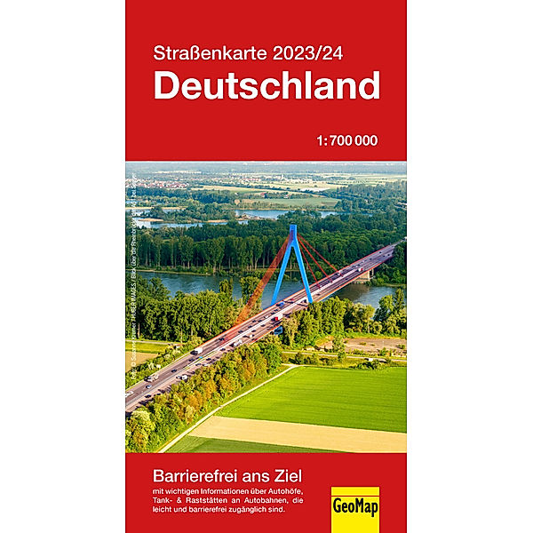 Straßenkarte Deutschland 2023/24, GeoMap