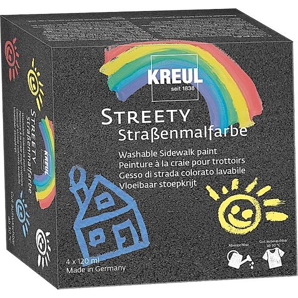 KREUL Straßenmalfarbe STREETY STARTER (120ml) 4er-Set