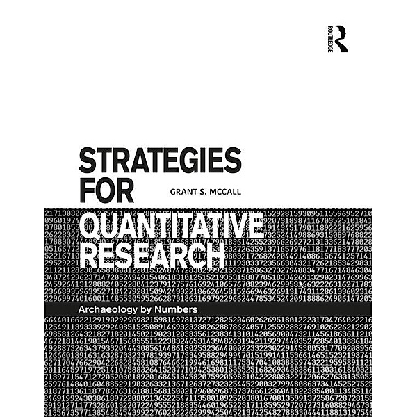 Strategies for Quantitative Research, Grant S. McCall
