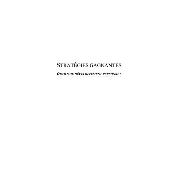 Strategies gagnantes / Hors-collection, Lofficier Arlette