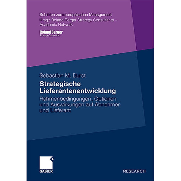Strategische Lieferantenentwicklung, Sebastian M. Durst