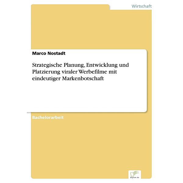 Strategische Planung, Entwicklung und Platzierung viraler Werbefilme mit eindeutiger Markenbotschaft, Marco Nostadt