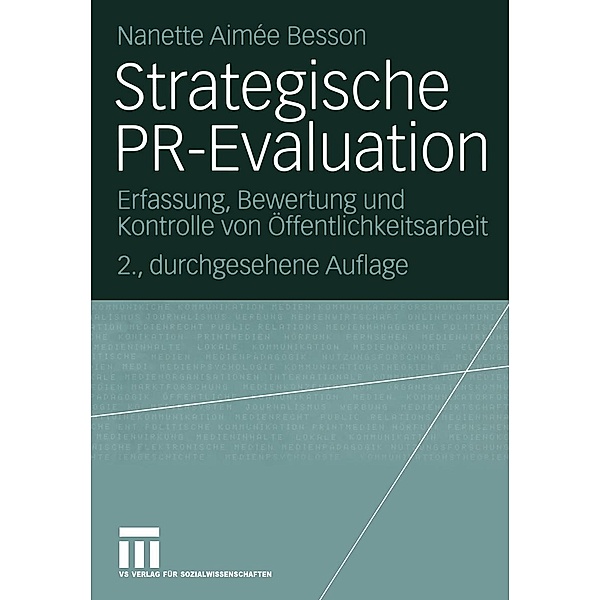 Strategische PR-Evaluation / Organisationskommunikation, Nanette Besson