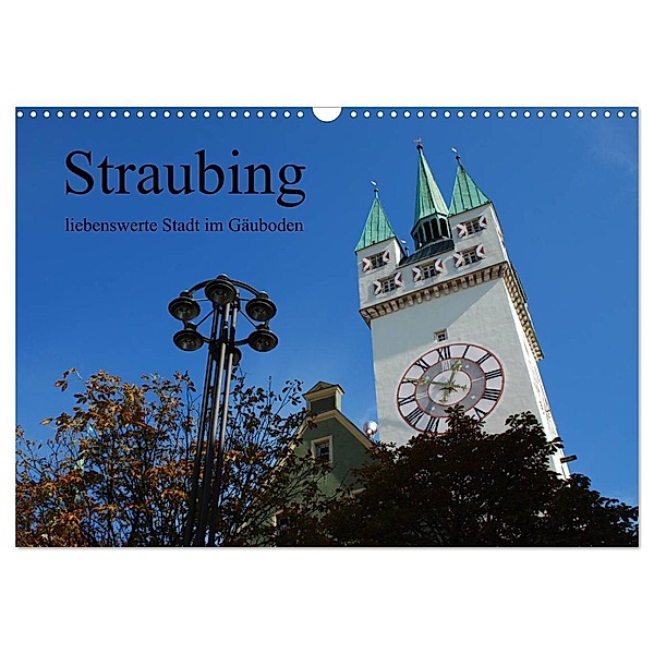 Straubing, liebenswerte Stadt im Gäuboden (Wandkalender 2024 DIN A3 quer), CALVENDO Monatskalender, Karin Stein