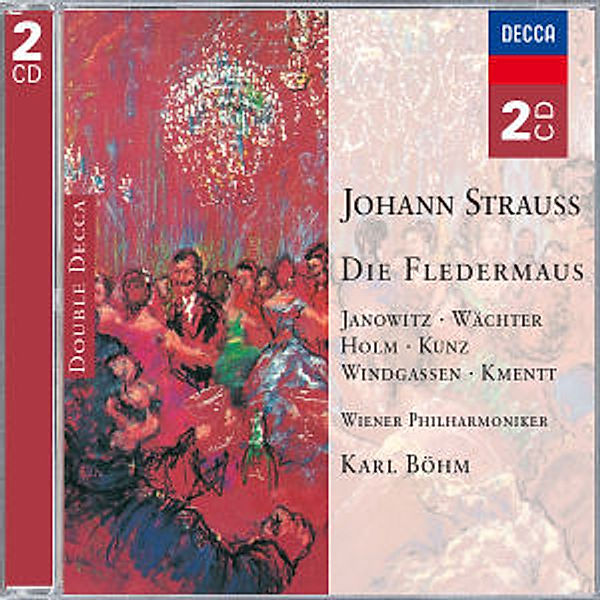 Strauss, J.: Die Fledermaus, Janowitz, Wächter, Windgassen, Böhm, Wp